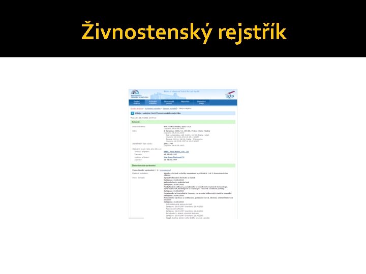 Živnostenský rejstřík 