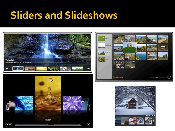 Sliders and Slideshows 