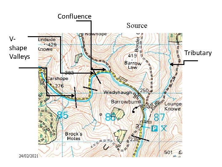 Confluence Source Vshape Valleys 24/02/2021 Tributary 