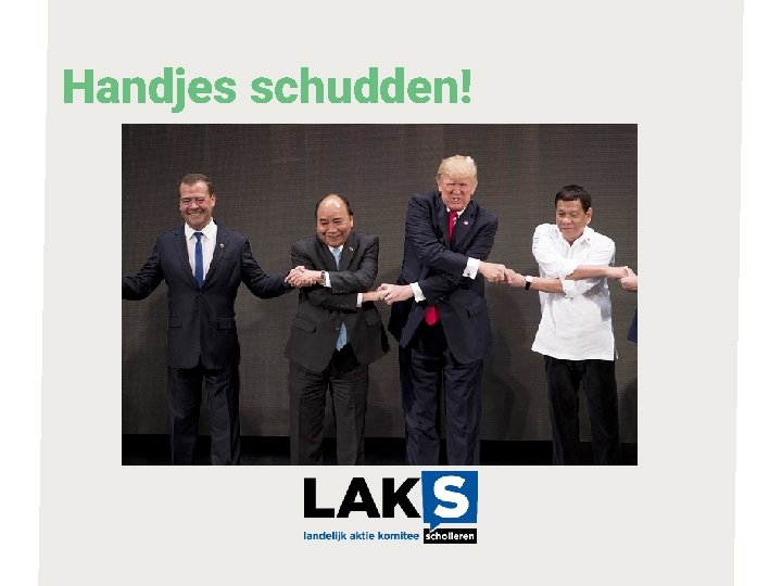 Handjes schudden! 