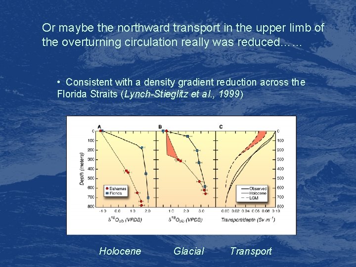 Or maybe the northward transport in the upper limb of the overturning circulation really