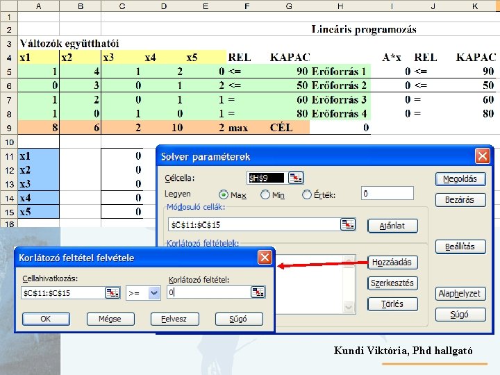 Kundi Viktória, Phd hallgató 