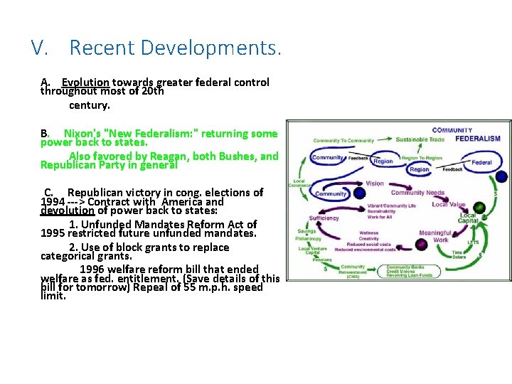 V. Recent Developments. A. Evolution towards greater federal control throughout most of 20 th