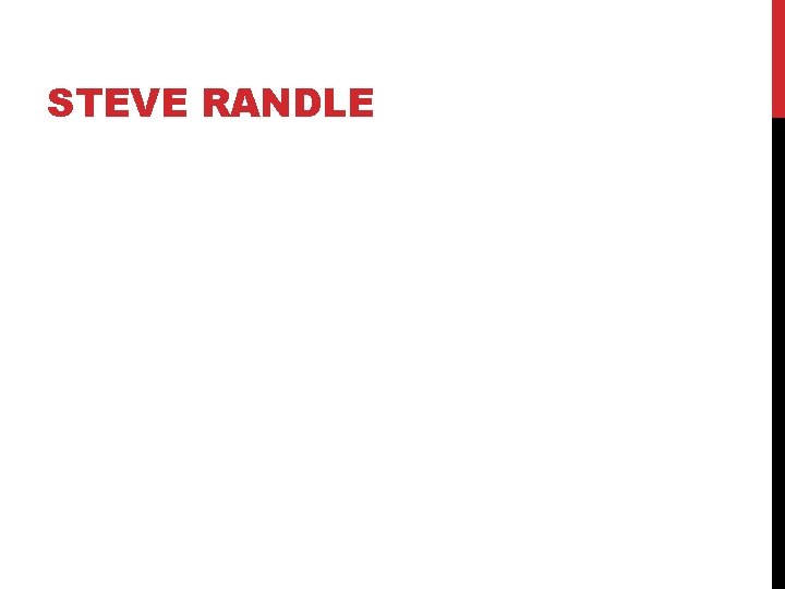 STEVE RANDLE 