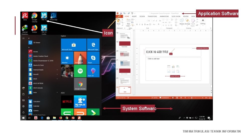 Application Software Icon System Software TIM MATRIKULASI TEKNIK INFORMATIK 