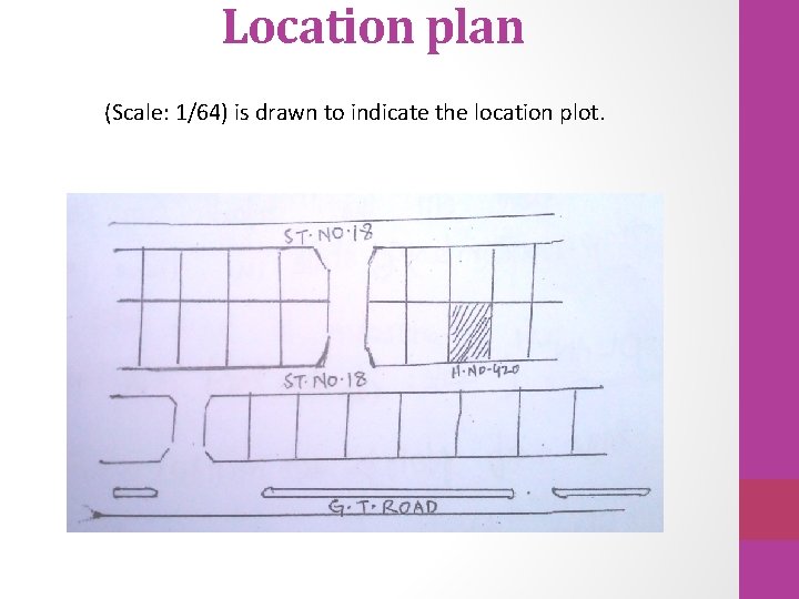 Location plan (Scale: 1/64) is drawn to indicate the location plot. 