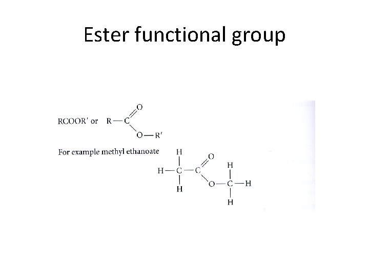 Ester functional group 
