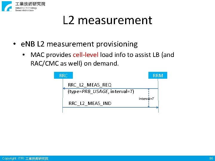 L 2 measurement • e. NB L 2 measurement provisioning • MAC provides cell-level L 2 measurement • e. NB L 2 measurement provisioning • MAC provides cell-level