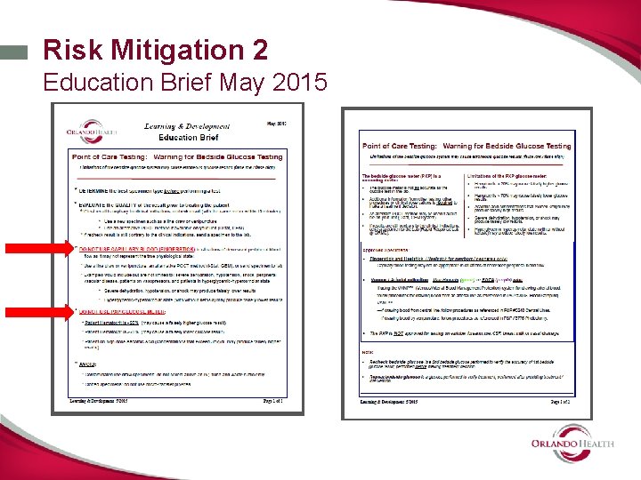 Risk Mitigation 2 Education Brief May 2015 