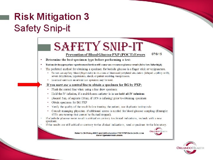 Risk Mitigation 3 Safety Snip-it 