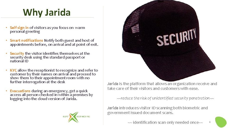 Why Jarida • Self sign in of visitors as you focus on warm personal