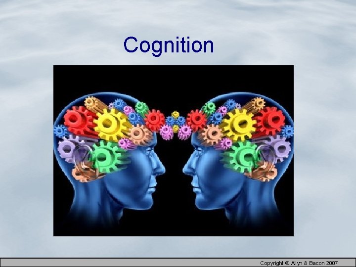 Cognition Copyright © Allyn & Bacon 2007 