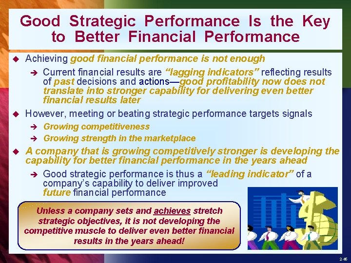 Good Strategic Performance Is the Key to Better Financial Performance Achieving good financial performance