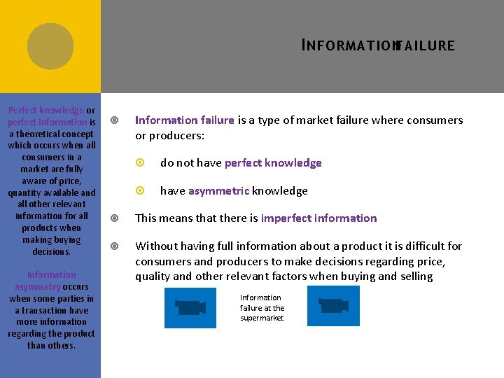 I NFORMATIONFAILURE Perfect knowledge or perfect information is a theoretical concept which occurs when