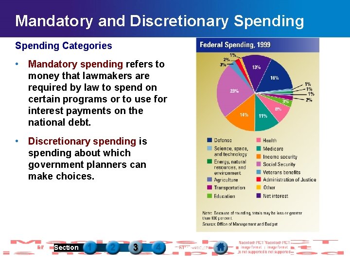 Mandatory and Discretionary Spending Categories • Mandatory spending refers to money that lawmakers are