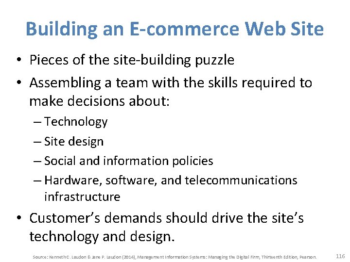 Building an E-commerce Web Site • Pieces of the site-building puzzle • Assembling a