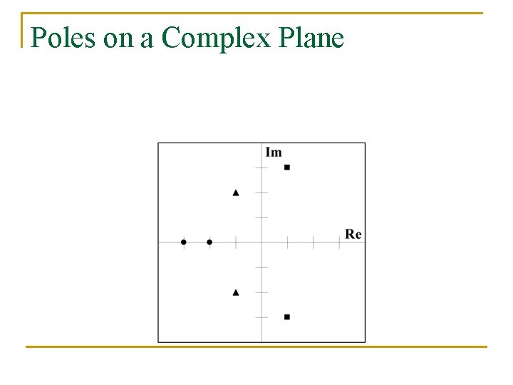 Poles on a Complex Plane 