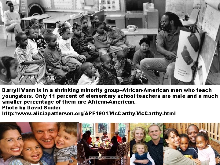 Darryll Vann is in a shrinking minority group--African-American men who teach youngsters. Only 11 Darryll Vann is in a shrinking minority group--African-American men who teach youngsters. Only 11