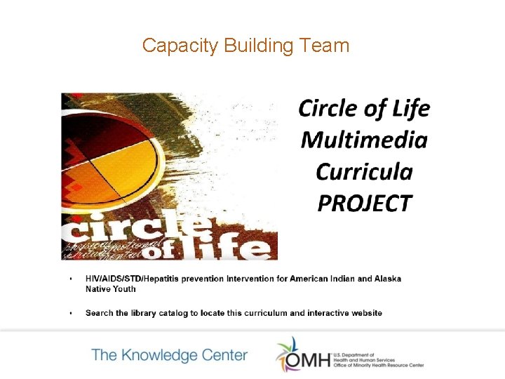 Capacity Building Team continued Capacity Building Team continued