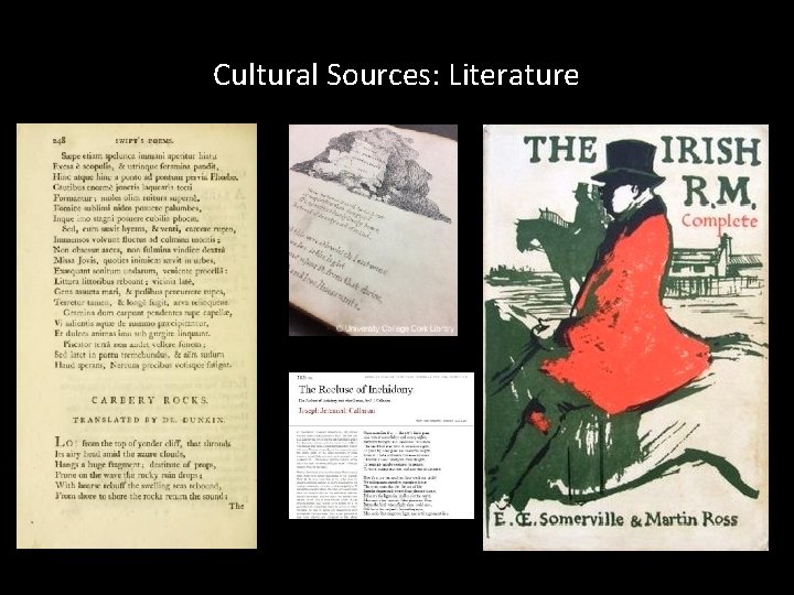 Cultural Sources: Literature 