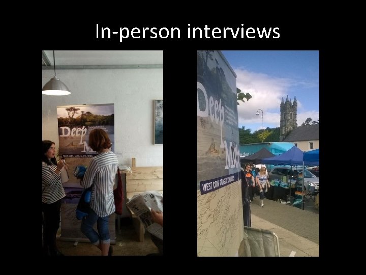 In-person interviews 