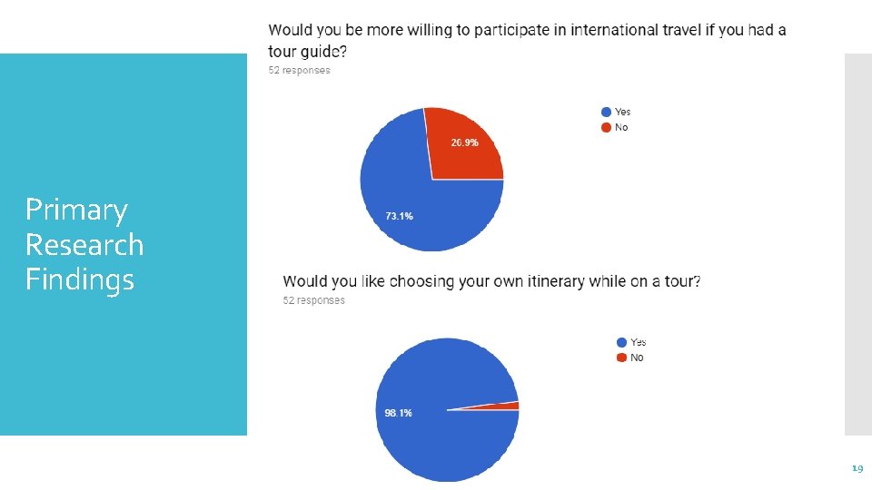 Primary Research Findings 19 