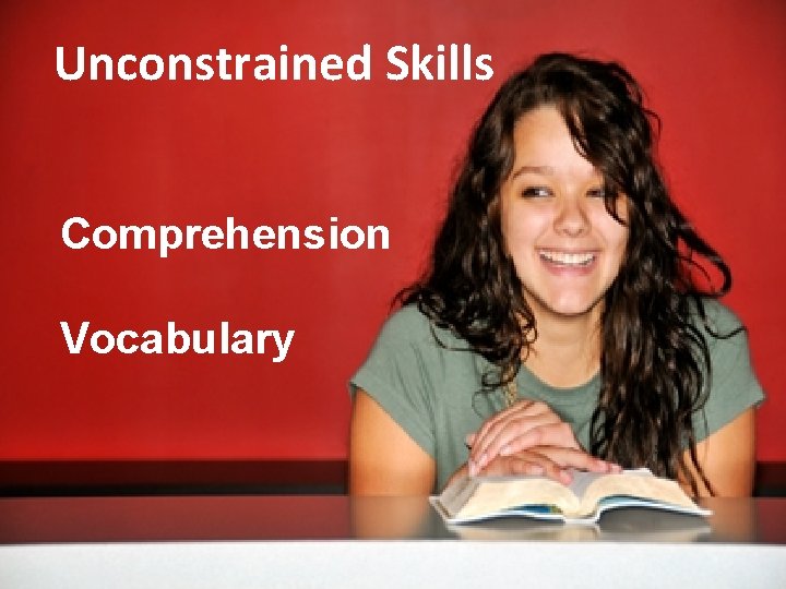 Unconstrained Skills Comprehension Vocabulary 