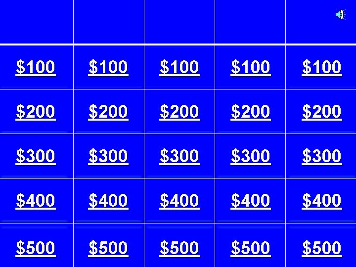 $100 $100 $200 $200 $300 $300 $400 $400 $500 $500 $100 $100 $200 $200 $300 $300 $400 $400 $500 $500