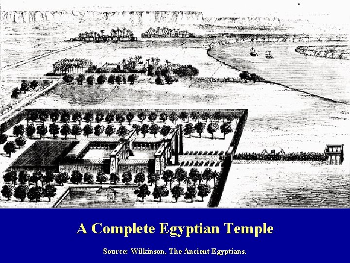 A Complete Egyptian Temple Source: Wilkinson, The Ancient Egyptians. 