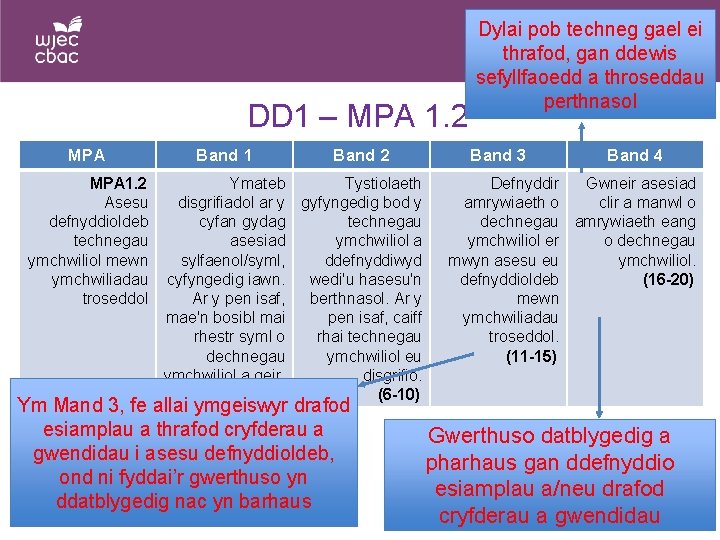 DD 1 – MPA 1. 2 MPA Band 1 Band 2 MPA 1. 2