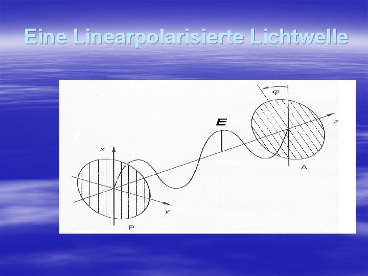 Eine Linearpolarisierte Lichtwelle 