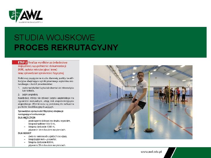 STUDIA WOJSKOWE PROCES REKRUTACYJNY 