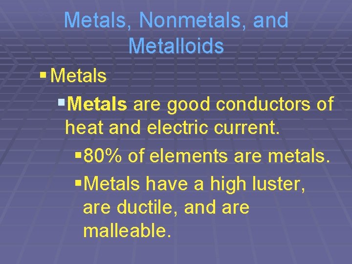Chapter 6 The Periodic Table 6 1 Organizing