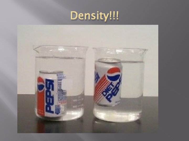 Density!!! 