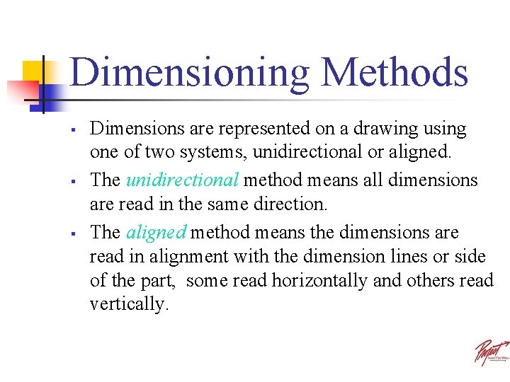 Dimentionaity Methods Model Documentation Working Drawing Documentation Once a design