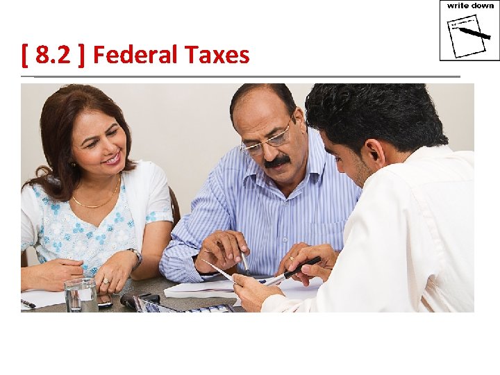 [ 8. 2 ] Federal Taxes 
