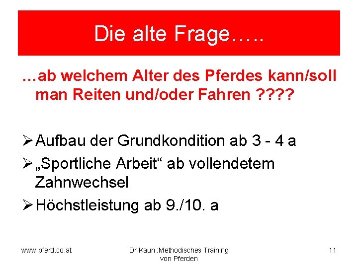 Die alte Frage…. . …ab welchem Alter des Pferdes kann/soll man Reiten und/oder Fahren