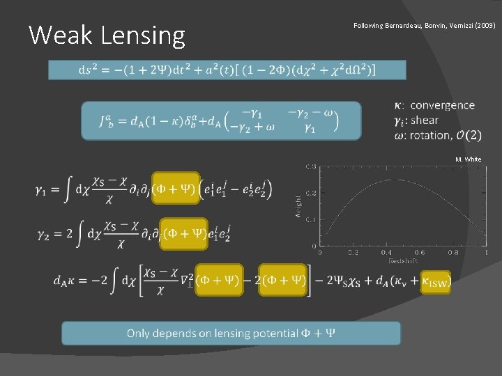 Weak Lensing Following Bernardeau, Bonvin, Vernizzi (2009) M. White 