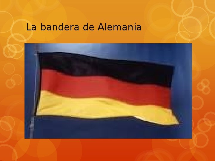 La bandera de Alemania 