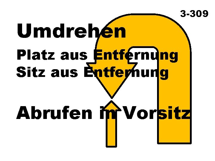 Umdrehen 3 -309 Platz aus Entfernung Sitz aus Entfernung Abrufen in Vorsitz 