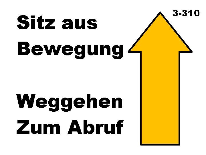 Sitz aus Bewegung Weggehen Zum Abruf 3 -310 
