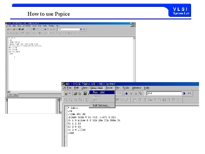 How to use Pspice 