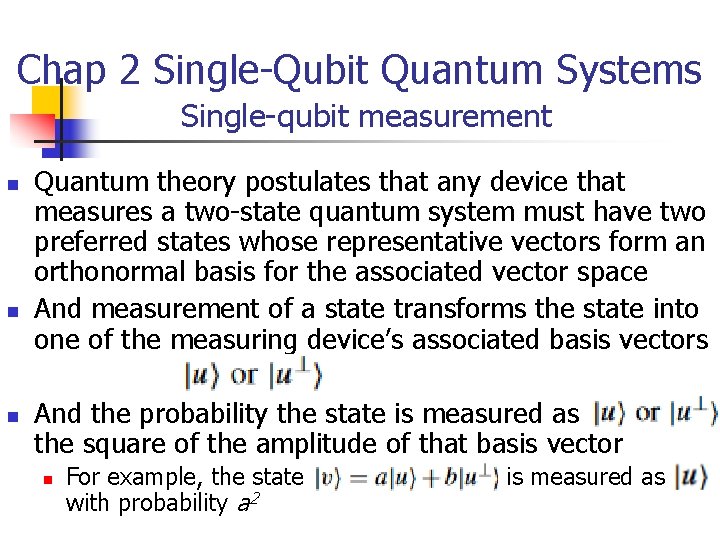 Quantum Computing Rieffel Polak Chapters 1 and 2