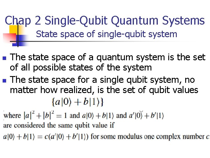 Quantum Computing Rieffel Polak Chapters 1 and 2