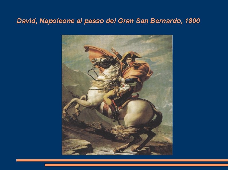 David, Napoleone al passo del Gran San Bernardo, 1800 