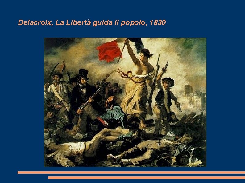 Delacroix, La Libertà guida il popolo, 1830 