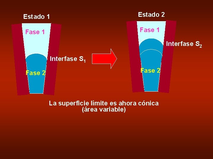 Estado 1 Estado 2 Fase 1 Interfase S 2 Interfase S 1 Fase 2