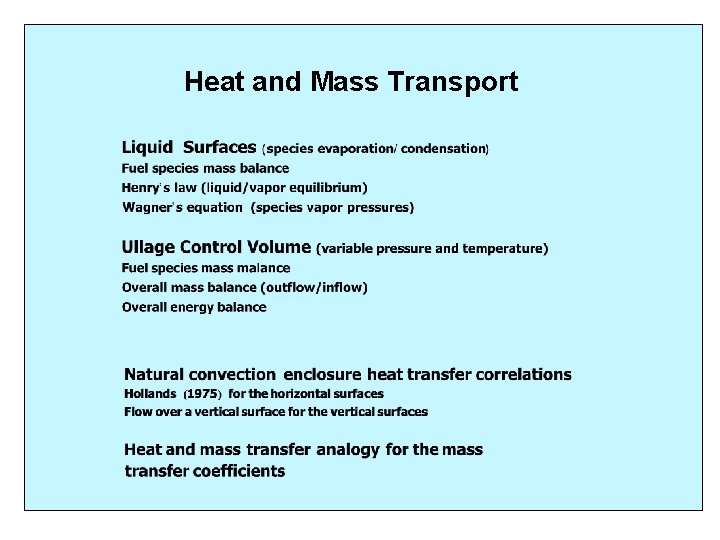 Heat and Mass Transport 