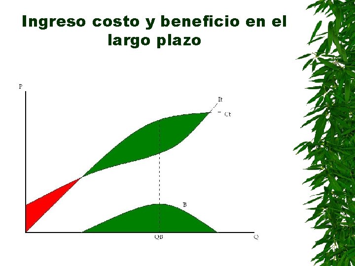 Ingreso costo y beneficio en el largo plazo 