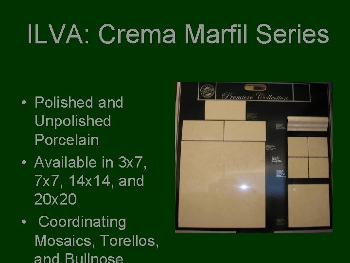 ILVA: Crema Marfil Series • Polished and Unpolished Porcelain • Available in 3 x